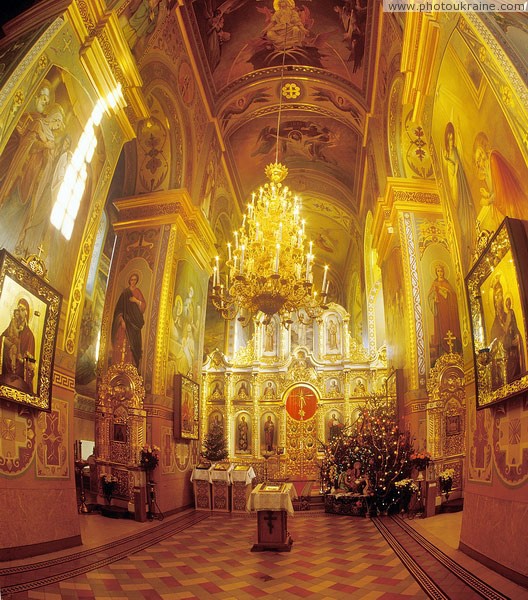 Zymne. Interior of Assumption cathedral Volyn Region Ukraine photos