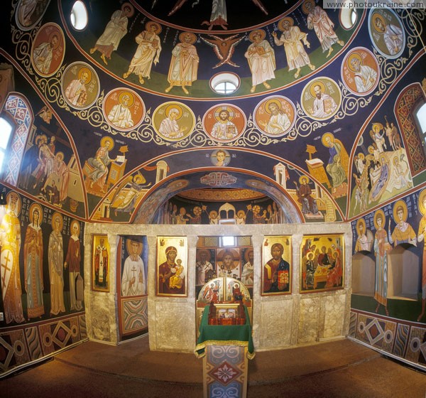 Zymne. Interior of Trinity church Volyn Region Ukraine photos
