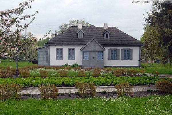 Kolodyazhne. Gray house of manor Kosach Volyn Region Ukraine photos
