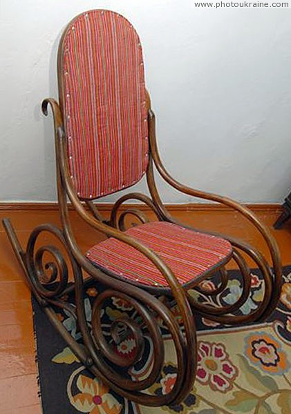 Kolodyazhne. Chair rocking from estate Kosach Volyn Region Ukraine photos