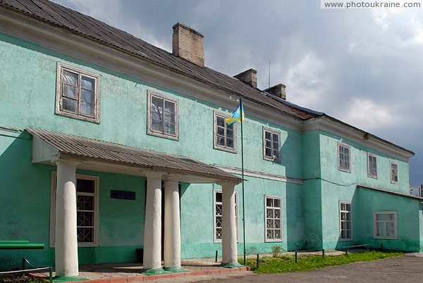 Lyuboml. Portico front facade Volyn Region Ukraine photos