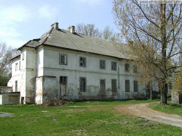 Lyuboml. North facade of palace Branytski to paint forgotten Volyn Region Ukraine photos