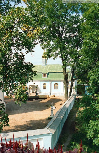 Nyzkynychi. Construction of monastery's territory Volyn Region Ukraine photos