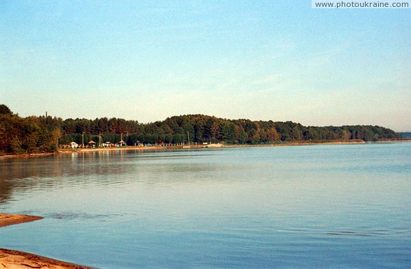 Shatsky park. Beach at Svitiaz Volyn Region Ukraine photos