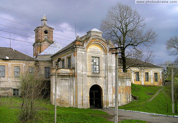 Olyka. West (garden) gate of castle Radzivil Volyn Region Ukraine photos