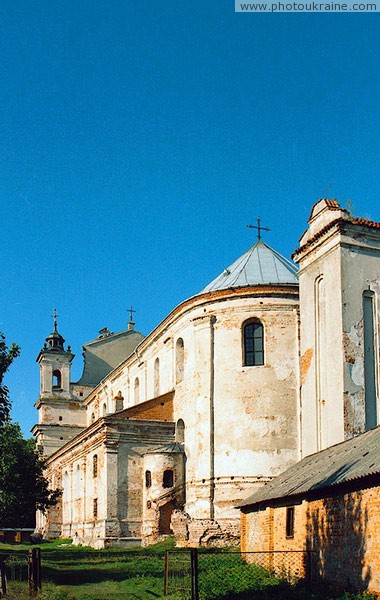 Olyka. Rear facade of Trinity church Volyn Region Ukraine photos