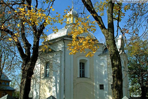 Olyka. Side facade of Sretenskaya church Volyn Region Ukraine photos