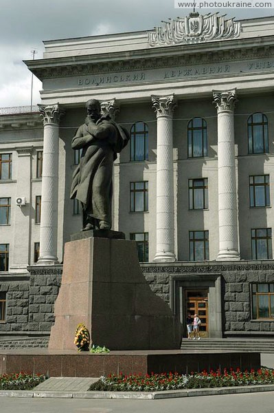 Lutsk. Monument to T. Shevchenko and students Volyn Region Ukraine photos