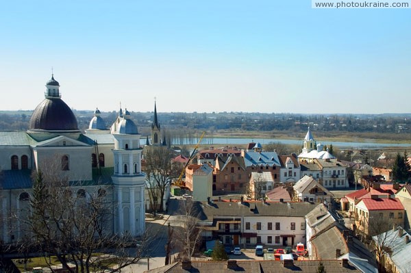 Луцк. Вид на город с башни Любарта Волынская область Фото Украины