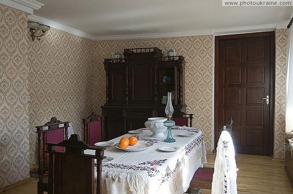 Lutsk. Detail of interior Lesyn room-museum room