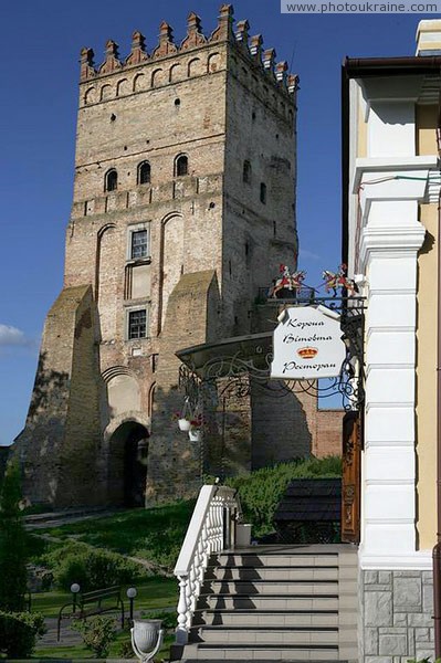 Lutsk. Porch of restaurant 