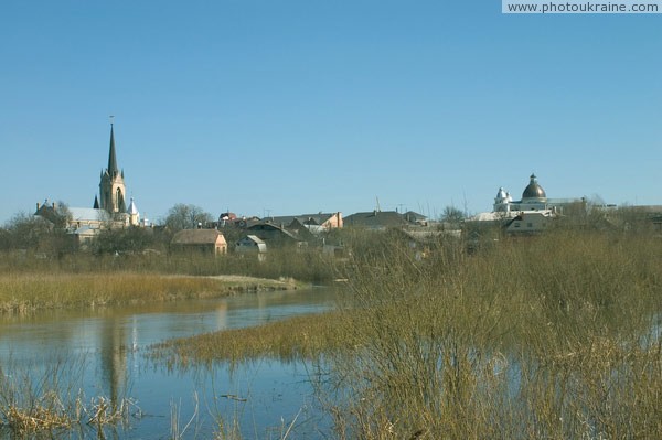 Lutsk. View city from left Styr Volyn Region Ukraine photos