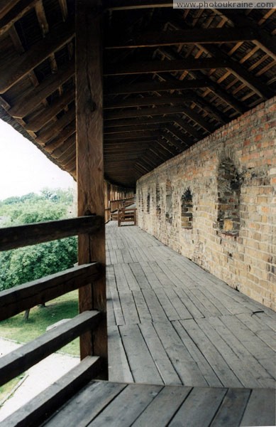 Lutsk. Lutsk castle, a wooden gallery Volyn Region Ukraine photos
