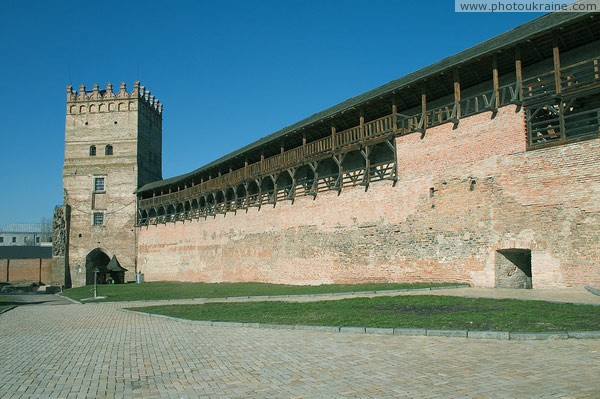 Lutsk. Lutsk castle, inside facade of Lyubart tower Volyn Region Ukraine photos