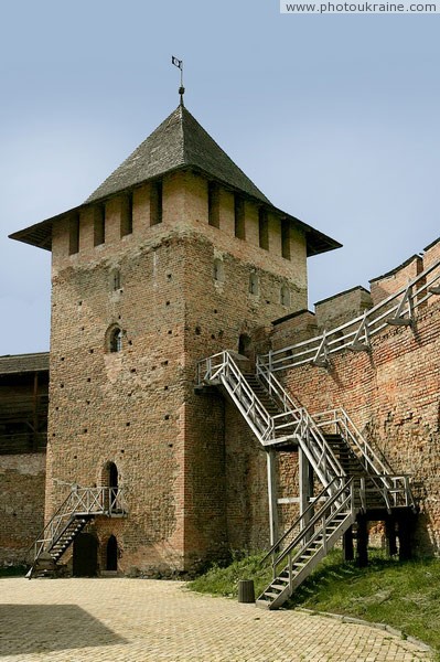 Lutsk. Lutsk castle, porch connects Vladycha and Lyubart towers Volyn Region Ukraine photos