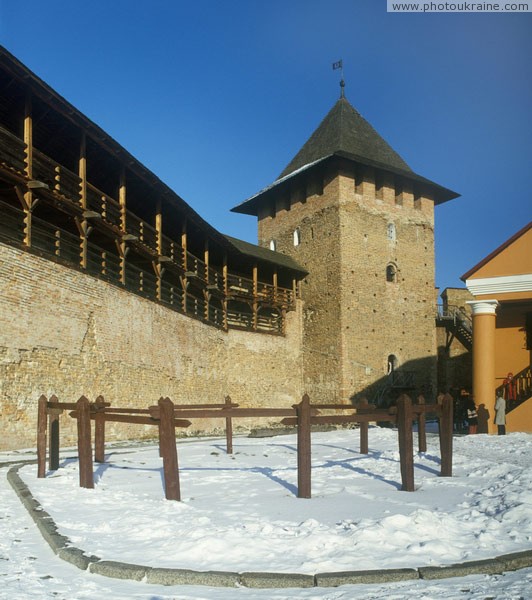 Lutsk. Lutsk castle, stone gallery is Vladycha tower Volyn Region Ukraine photos