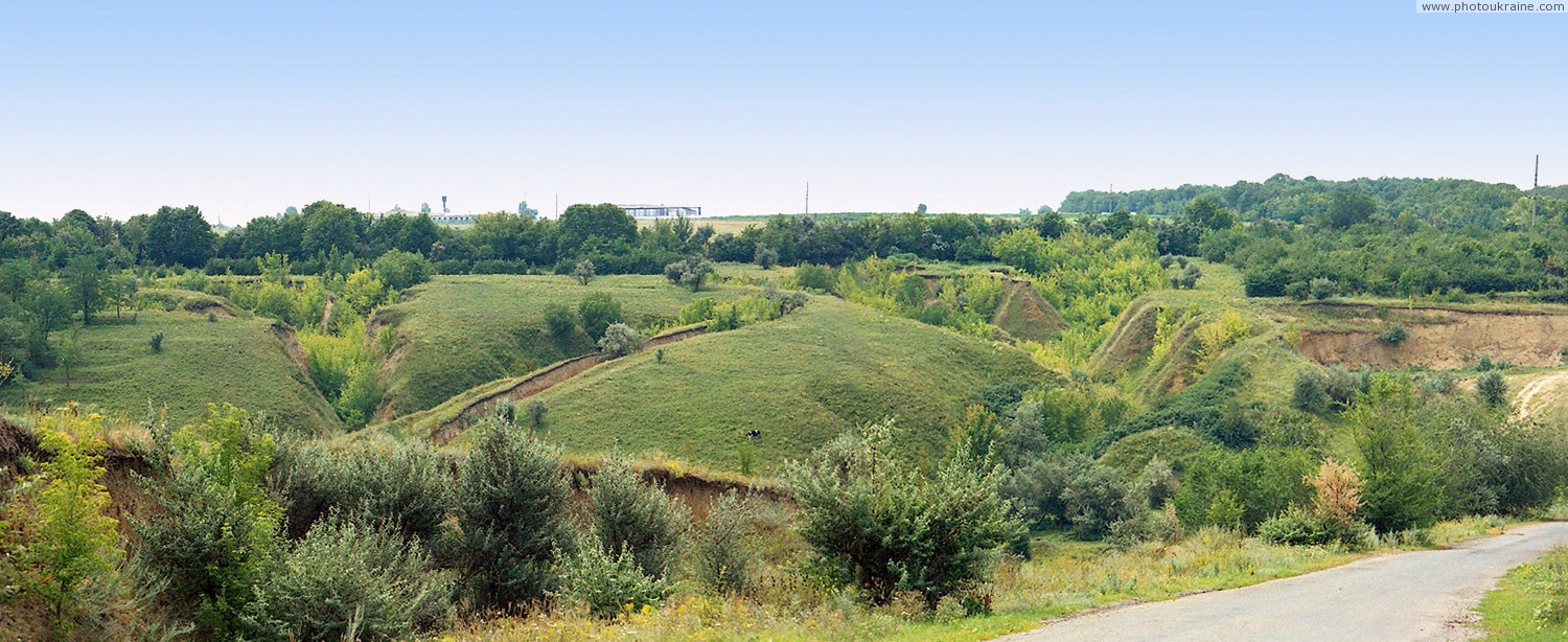 Voloske. Road to Dnieper rapids Dnipropetrovsk Region Ukraine photos