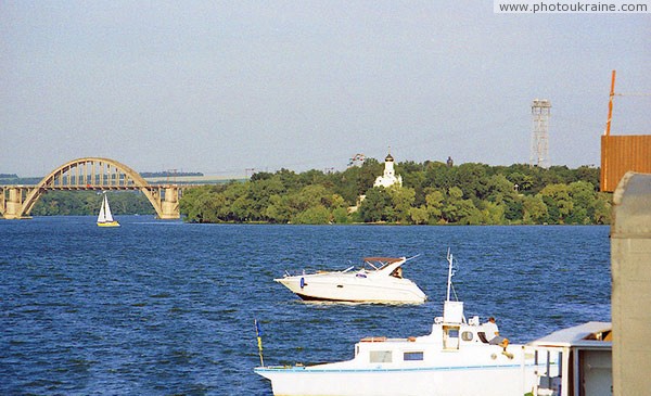 Dnipropetrovsk. Lively urban waterway Dnipropetrovsk Region Ukraine photos