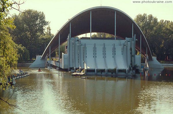 Dnipropetrovsk. Summer Theater in pond Dnipropetrovsk Region Ukraine photos