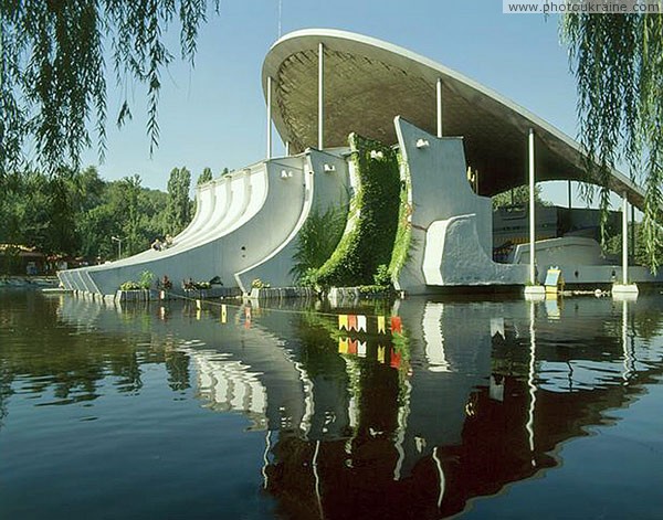 Dnipropetrovsk. Side facade of Summer Theater Dnipropetrovsk Region Ukraine photos