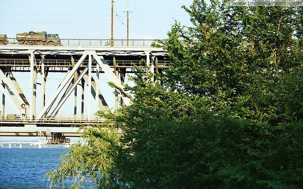 Dnipropetrovsk. Right-bank part of Amur bridge Dnipropetrovsk Region Ukraine photos