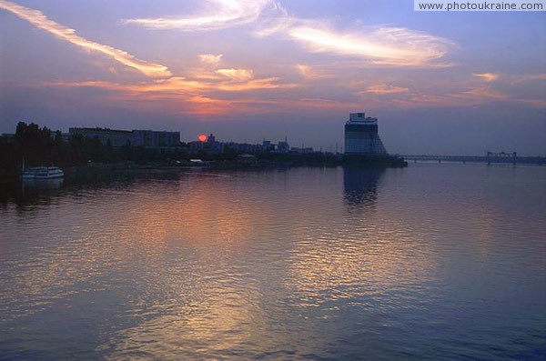 Dnipropetrovsk. Evening city Dnipropetrovsk Region Ukraine photos