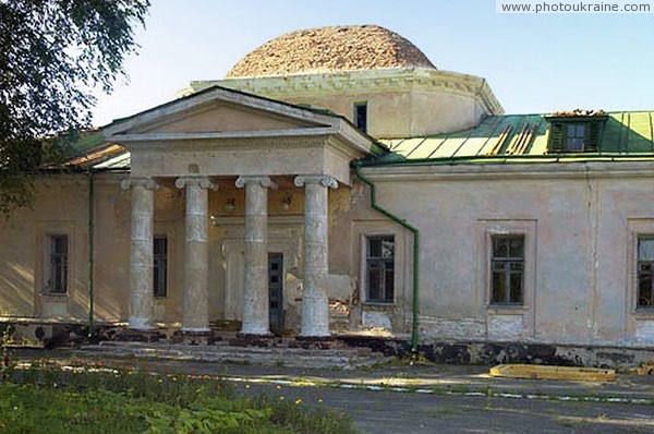 Novomoskovsk. Central facade of Samara monastery corps Dnipropetrovsk Region Ukraine photos