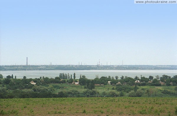 Kapulivka. Infinite smokestacks town Nikopol Dnipropetrovsk Region Ukraine photos