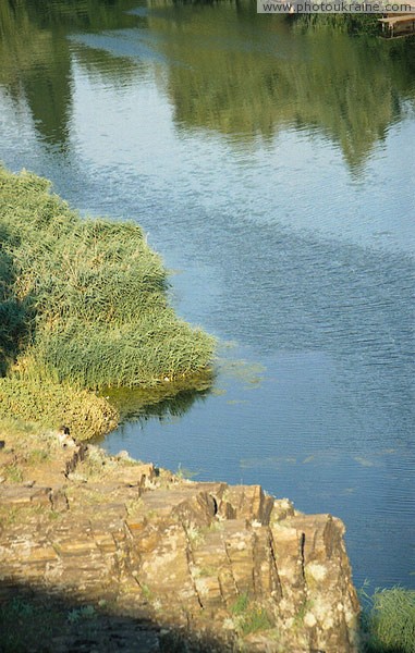 Kryvyi Rih. Sometimes rock hanging over river Dnipropetrovsk Region Ukraine photos