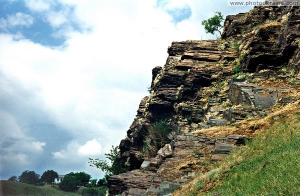 Kryvyi Rih. Exposure of dzhespilites Dnipropetrovsk Region Ukraine photos