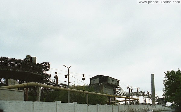 Амвросиевка. Транспортная линия цементного завода Донецкая область Фото Украины
