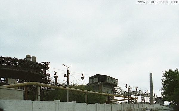 Amvrosiivka. Transport line of cement plant Donetsk Region Ukraine photos