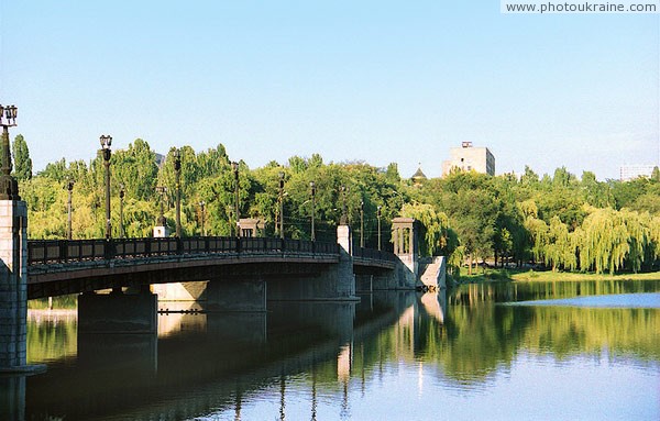 Donetsk. Makiivskyi bridge across Kalmius Reservoir Donetsk Region Ukraine photos