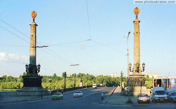 Donetsk. Makiivskyi bridge on avenue Illich Donetsk Region Ukraine photos