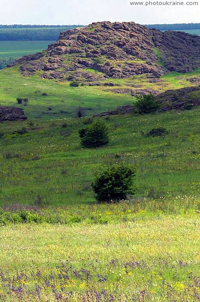 Kamiani Mohyly Reserve. Landscape Donetsk Region Ukraine photos