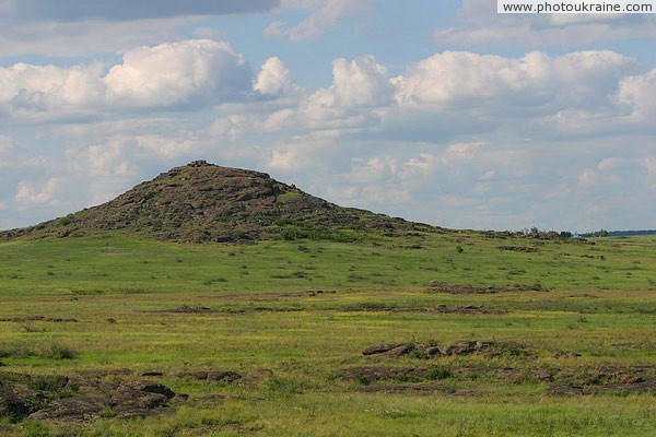 Kamiani Mohyly Reserve. Preservation landscape Donetsk Region Ukraine photos