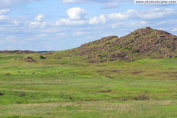 Kamiani Mohyly Reserve. Preservation landscape Donetsk Region Ukraine photos