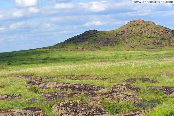 Kamiani Mohyly Reserve. Preservation landscape Donetsk Region Ukraine photos