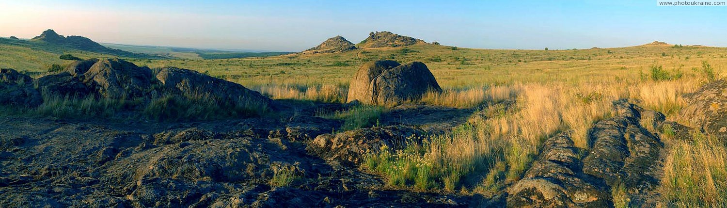 Kamiani Mohyly Reserve. Edge of Ukrainian shield Donetsk Region Ukraine photos