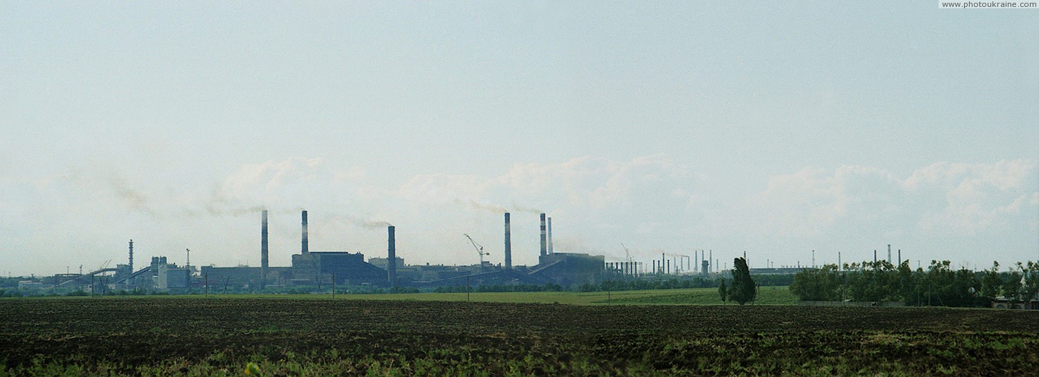 Мариуполь. Панорама металлургического гиганта Донецкая область Фото Украины