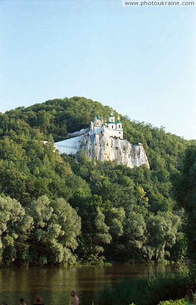 Sviatogirska lavra. Nicholas church on Siverskyi Donets Donetsk Region Ukraine photos