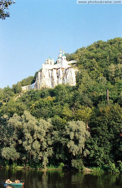 Sviatogirska lavra. We are on boat rolled ... Donetsk Region Ukraine photos