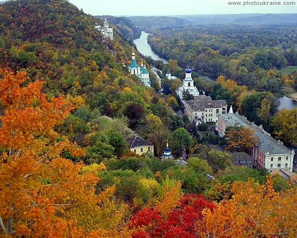 Sviatogirska lavra. Complex of monastery buildings Donetsk Region Ukraine photos