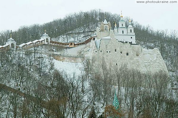 Sviatogirska lavra. Nicholas church and gallery Donetsk Region Ukraine photos