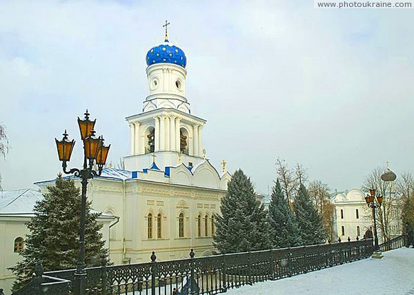 Sviatogirska lavra. Church of Intercession and tower Donetsk Region Ukraine photos