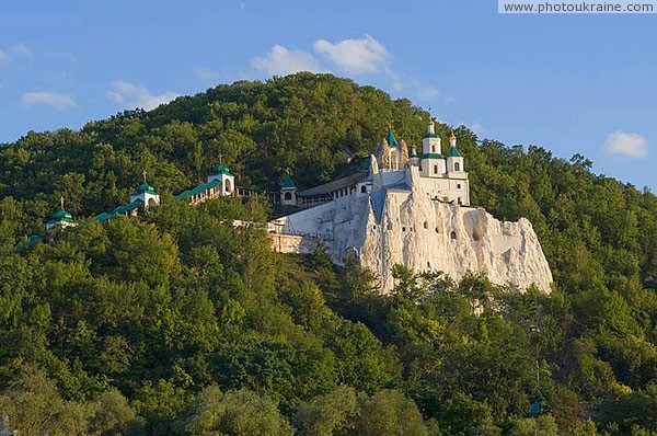 Sviatogirska lavra. Mountainous part of lavra Donetsk Region Ukraine photos