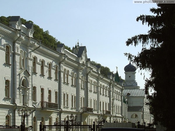 Sviatogirska lavra. Cell body and Pokrovsky temple Donetsk Region Ukraine photos