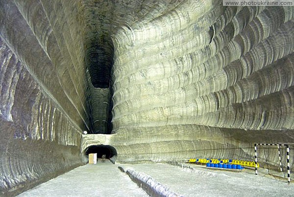 Soledar. Giant salt room making Donetsk Region Ukraine photos