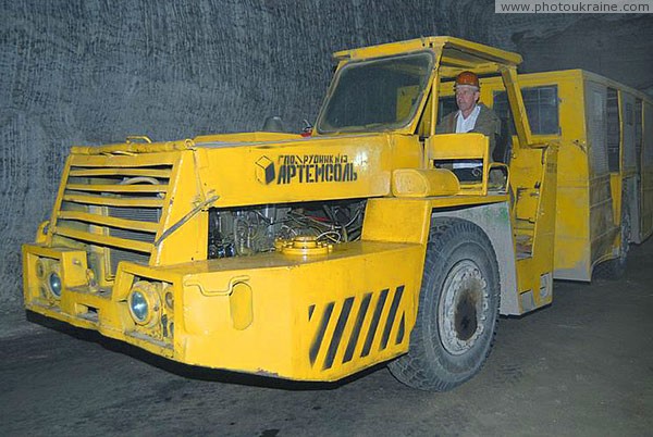 Soledar. Underground salt transport Donetsk Region Ukraine photos