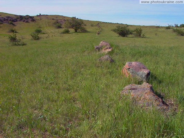 Telmanove. Granite chain Donetsk Region Ukraine photos